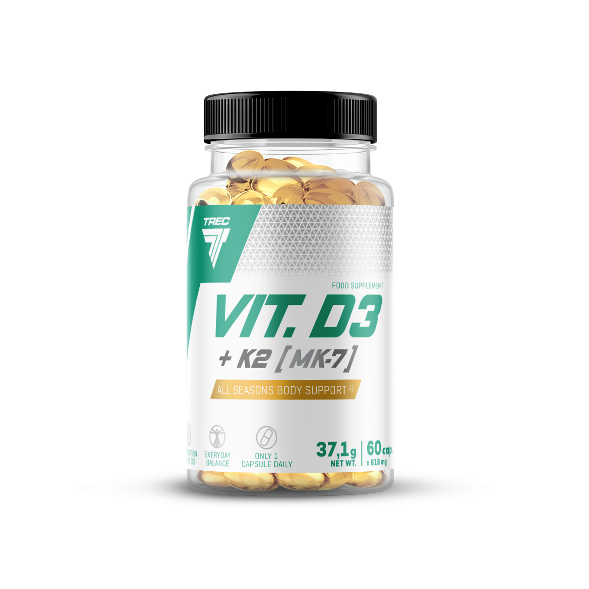 Vit. D3 + K2 (MK-7) 60 caps Trec Nutrition
