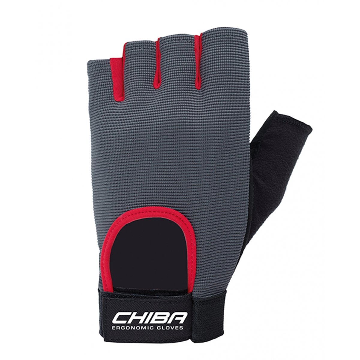 Guantes CHIBA - 40416, ALLROUND, MEN Grey / Red
