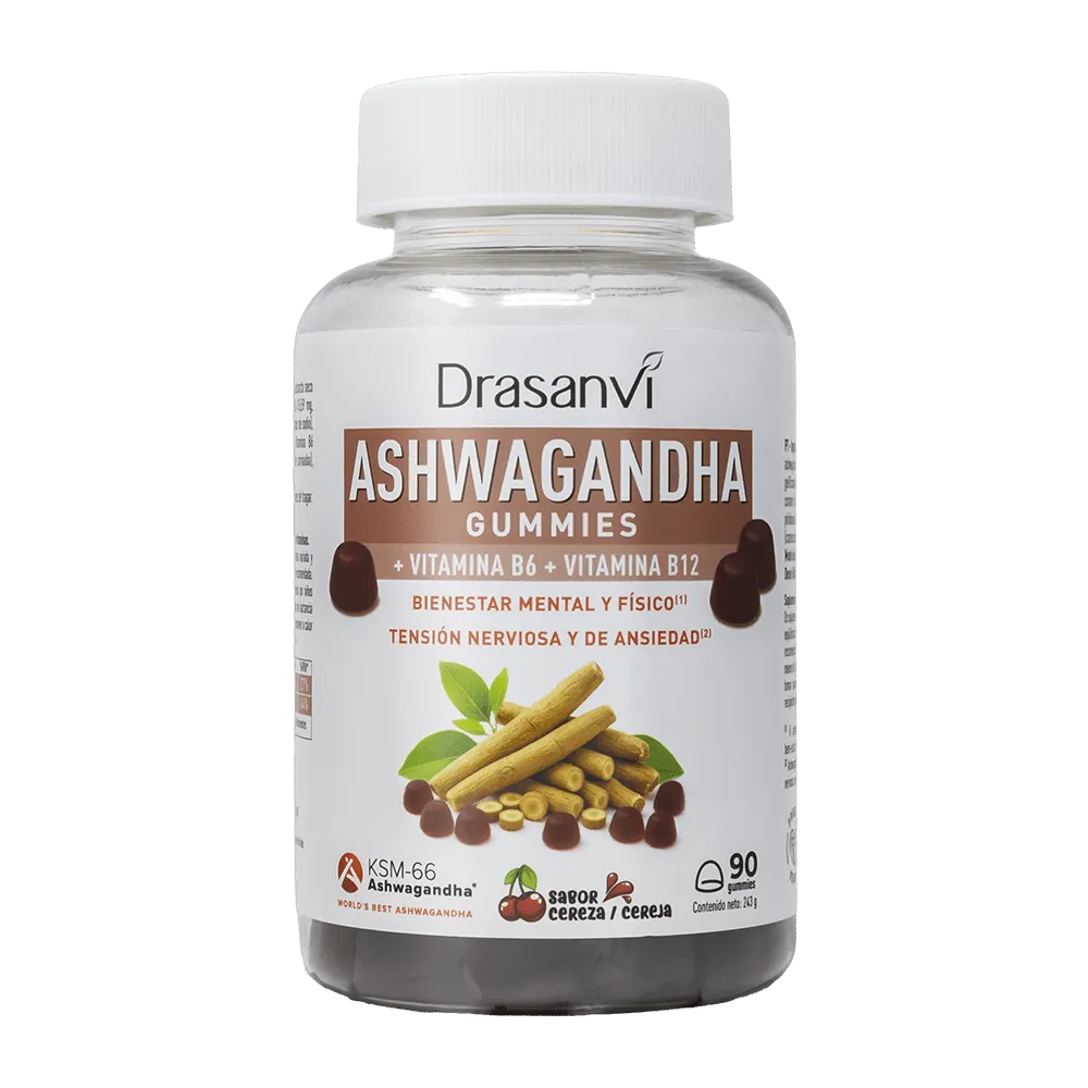 Ashwagandha KSM-66 90 gominolas sabor cereza Drasanvi