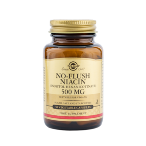 Solgar – Niacina no ruborizante 500 mg – 50 cápsulas vegetales