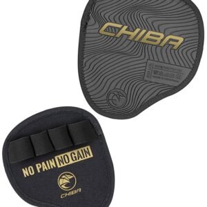 Guantillas Chiba 40186 Motivation Grippad (Negro/Oro) Black Gold , Unisex Adulto