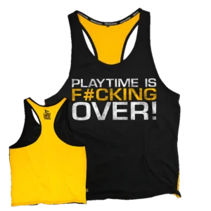 CAMISETA Stringer (Yellow Back) – Playtime Is Over