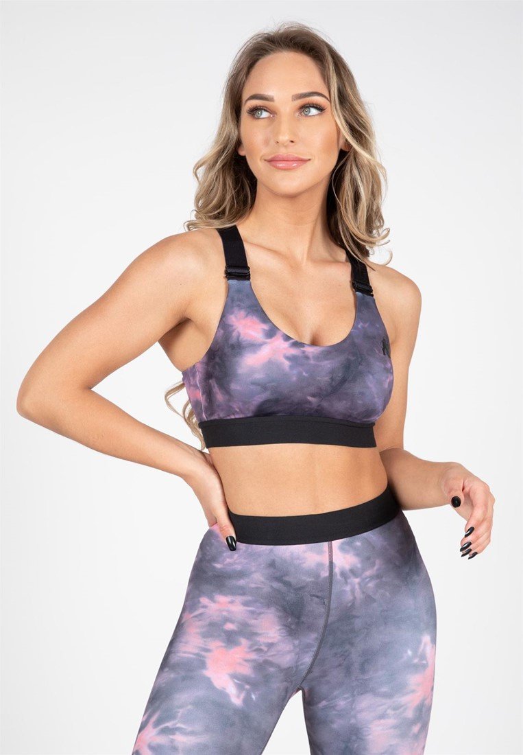 Sujetador Deportivo Colby Sports Bra - Gray/Pink