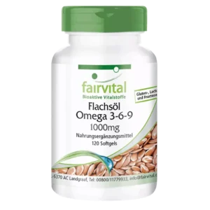 Aceite de Linaza Omega 3-6-9 – 120 Cápsulas
