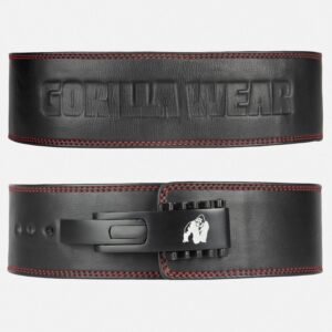Cinturón Gorilla Wear 4 Inch Premium Leather Lever Belt – Black