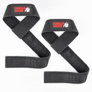Leather Lifting Straps – Black