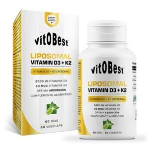 Liposomal Vitamin D3 + K2 60 Cápsulas