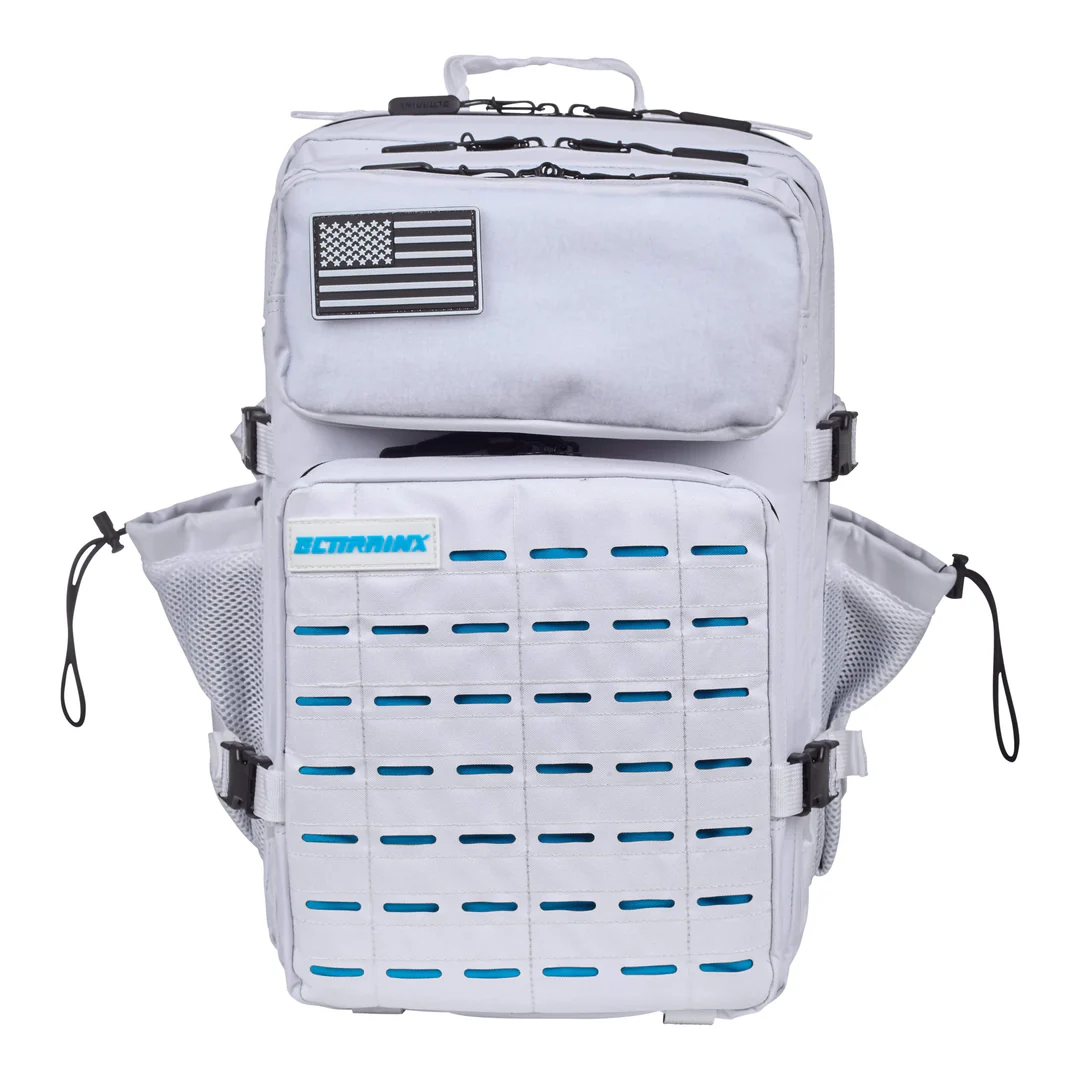 Mochila Táctica V2 45L All in Blanco y Azul