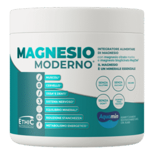 Magnesio Moderno 340 GR / Suplemento alimenticio de magnesio con magnesio citrato marino y magnesio bisglicinato MagChel®